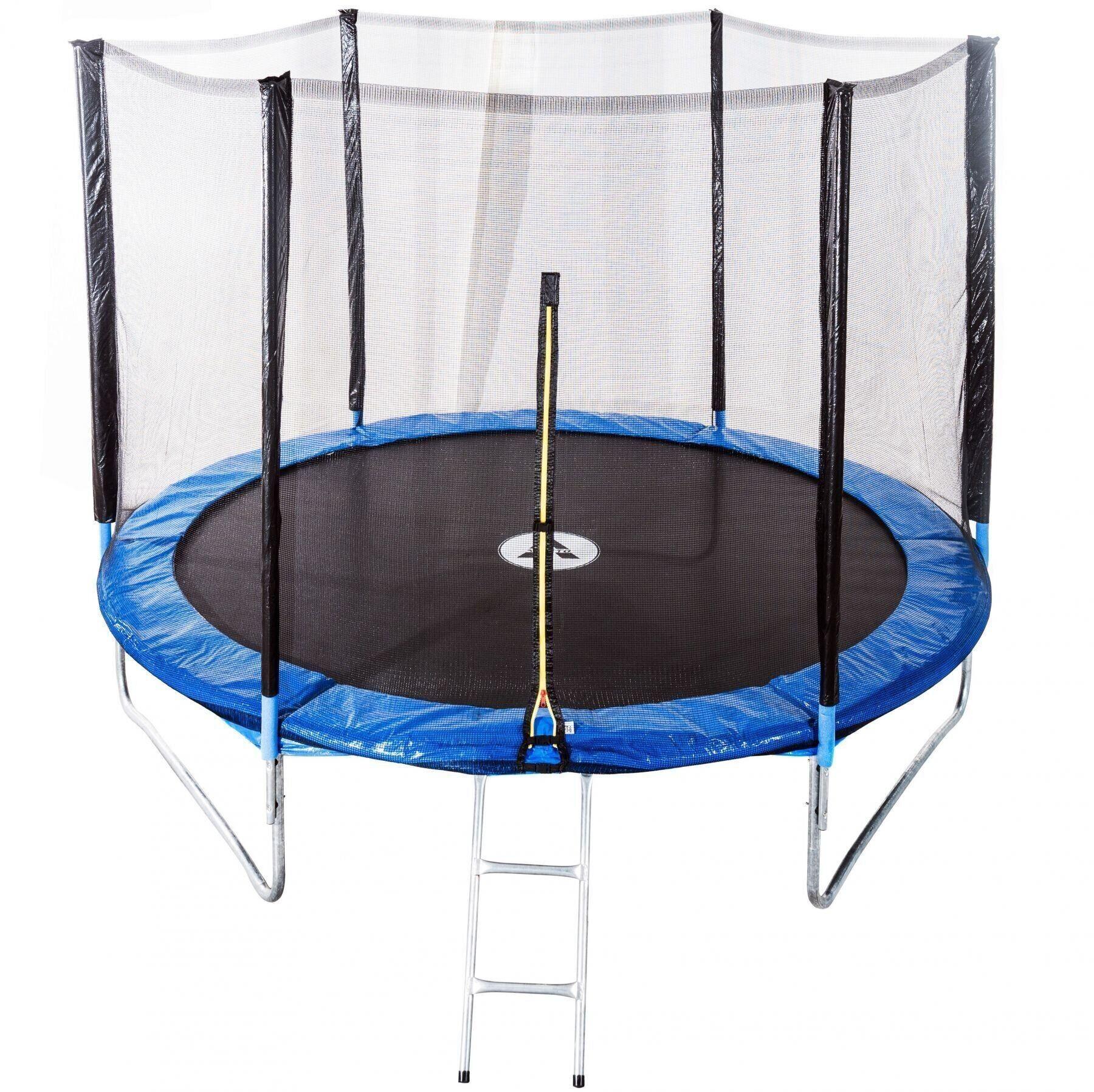 Батут Atleto с наружной сеткой и лестницей 374 см Синий Батут Atleto с наружной сеткой и лестницей 374 см Синий