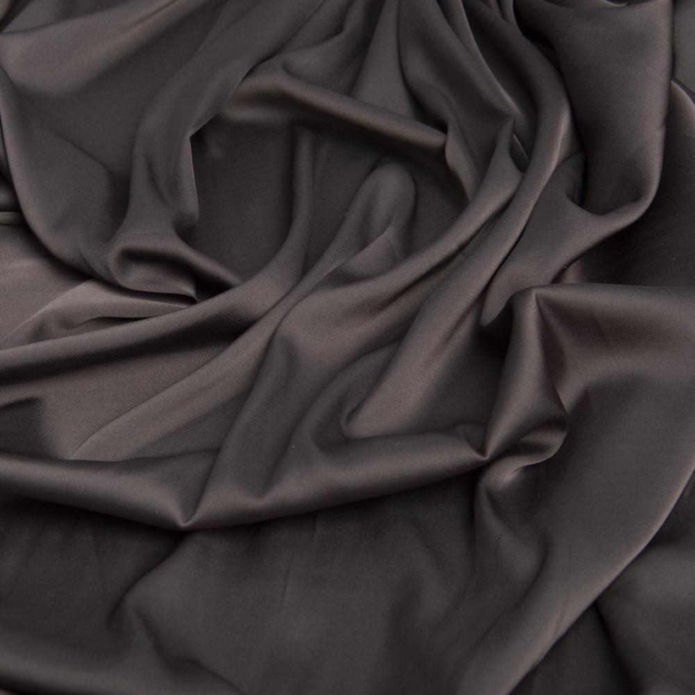 Ткань плательная атлас шелк Vanessa шокочино