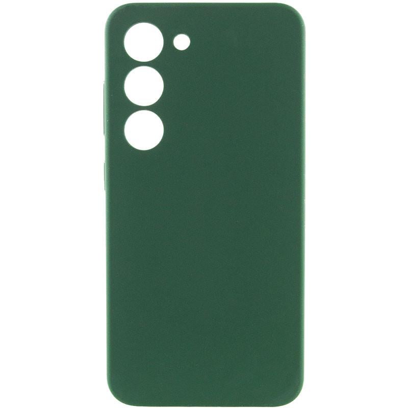 Противоударный чехол Silicone Cover Lakshmi Full Camera (AAA) для Samsung Galaxy S24 Зеленый / Cyprus Green