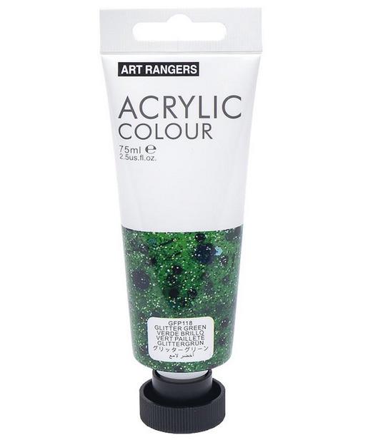 Краска акриловая ART RANGER 75 мл Glitter green