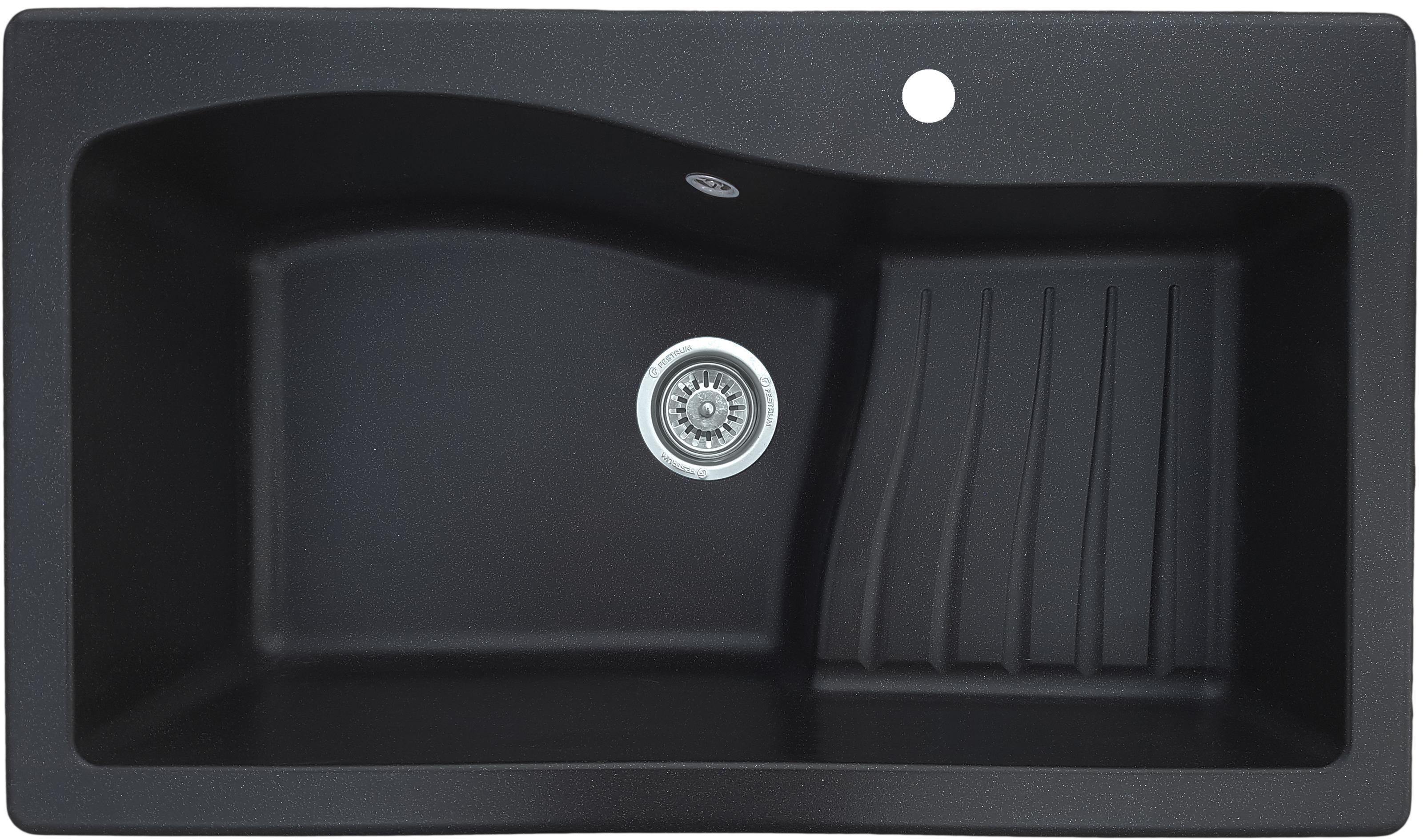 Мийка кухонна Valetti 22Z 860x500 мм Чорний