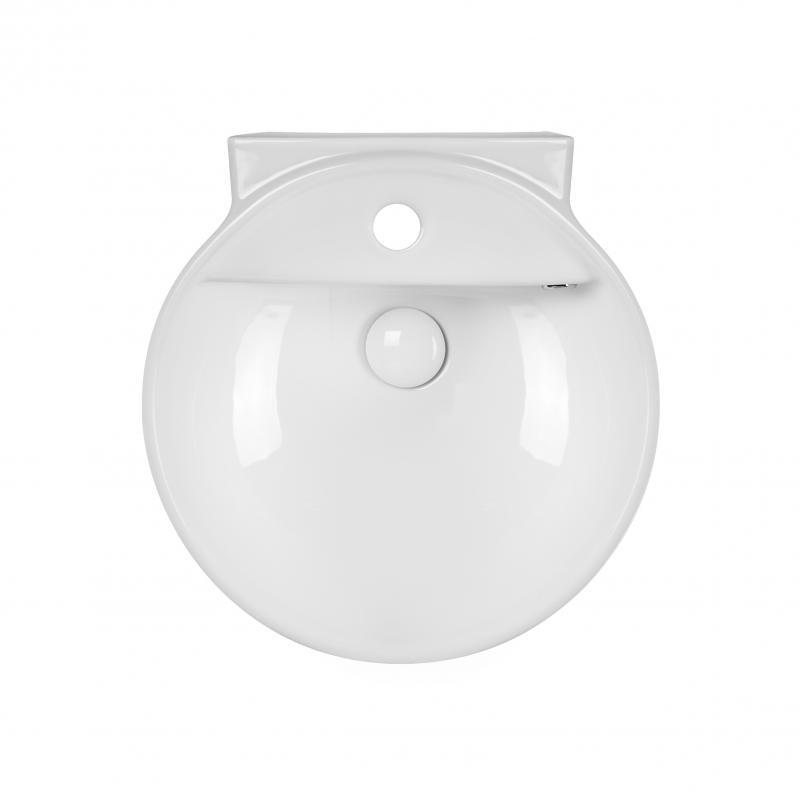 Раковина Q-tap Swan QT1611A005W с донным клапаном