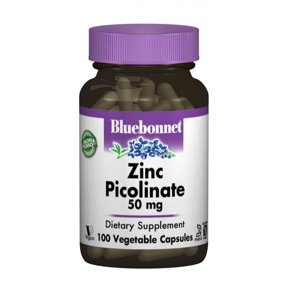 Микроэлемент Цинк Bluebonnet Nutrition Zinc Picolinate 50 мг 100 Veg Caps