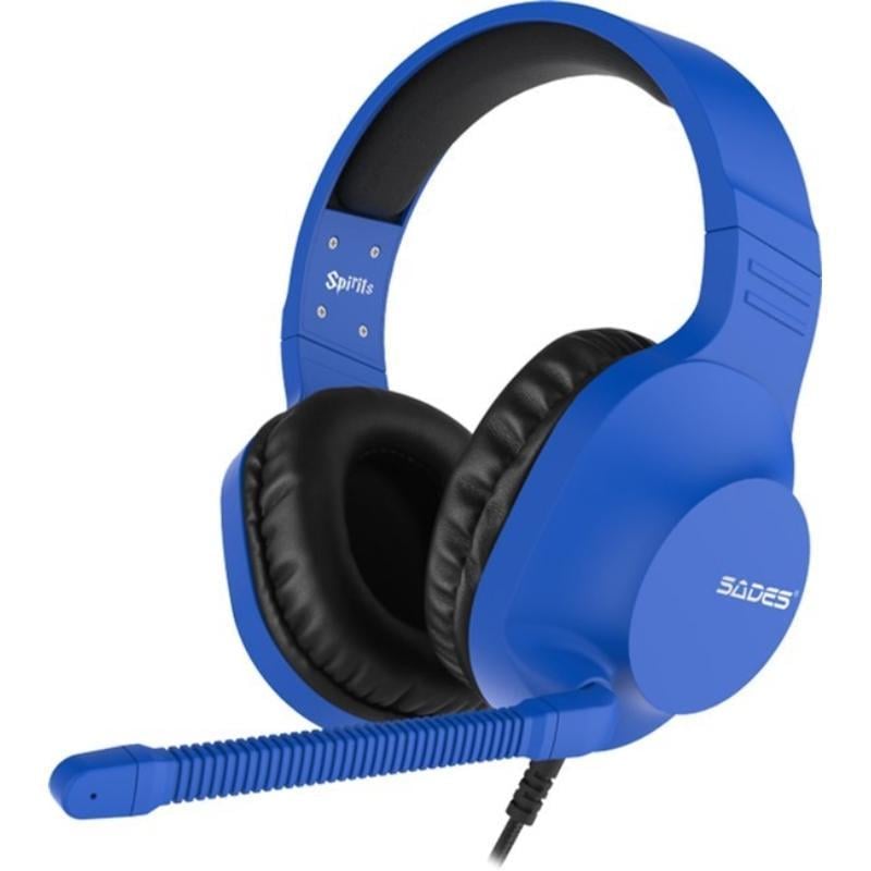 Гарнитура Sades SA-721 Spirits проводная с mini-jack 3,5 мм Blue (626217)