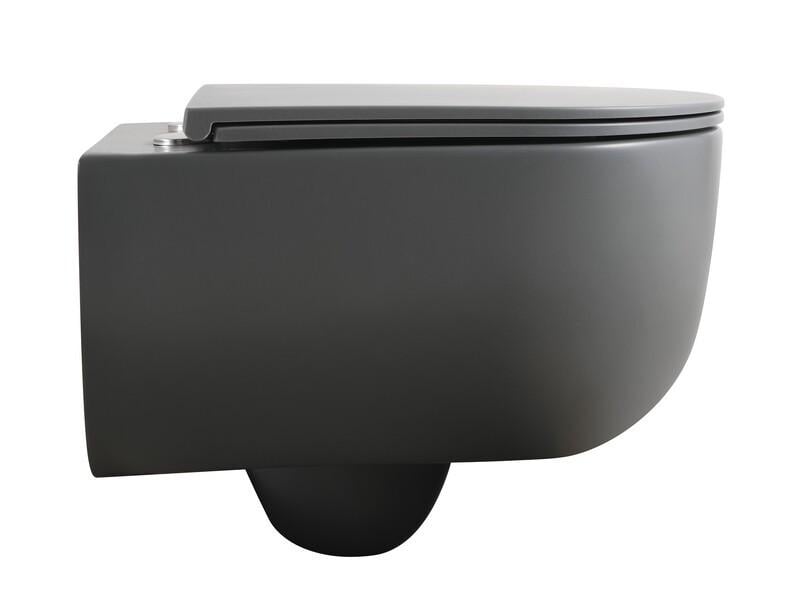 Унітаз підвісний MIXXUS Premium TOPPER-0303-R GRAY система змиву RIMLESS 495x370x350 мм (MP6657)