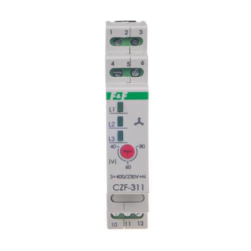 Реле пропадання фаз F&F CZF-311 3х400 В+N 10A (27872048)