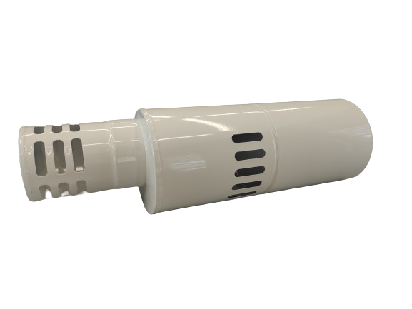 Окончание двухконтурное Димком горизонтальное 80/125 мм Белый