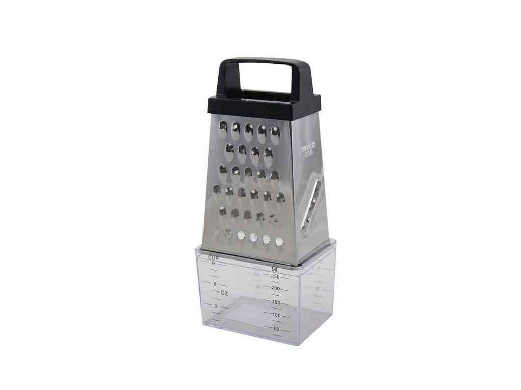 Терка Kamille 7205 из нержавеющей стали 4 типа лезвий с контейнером (442653)