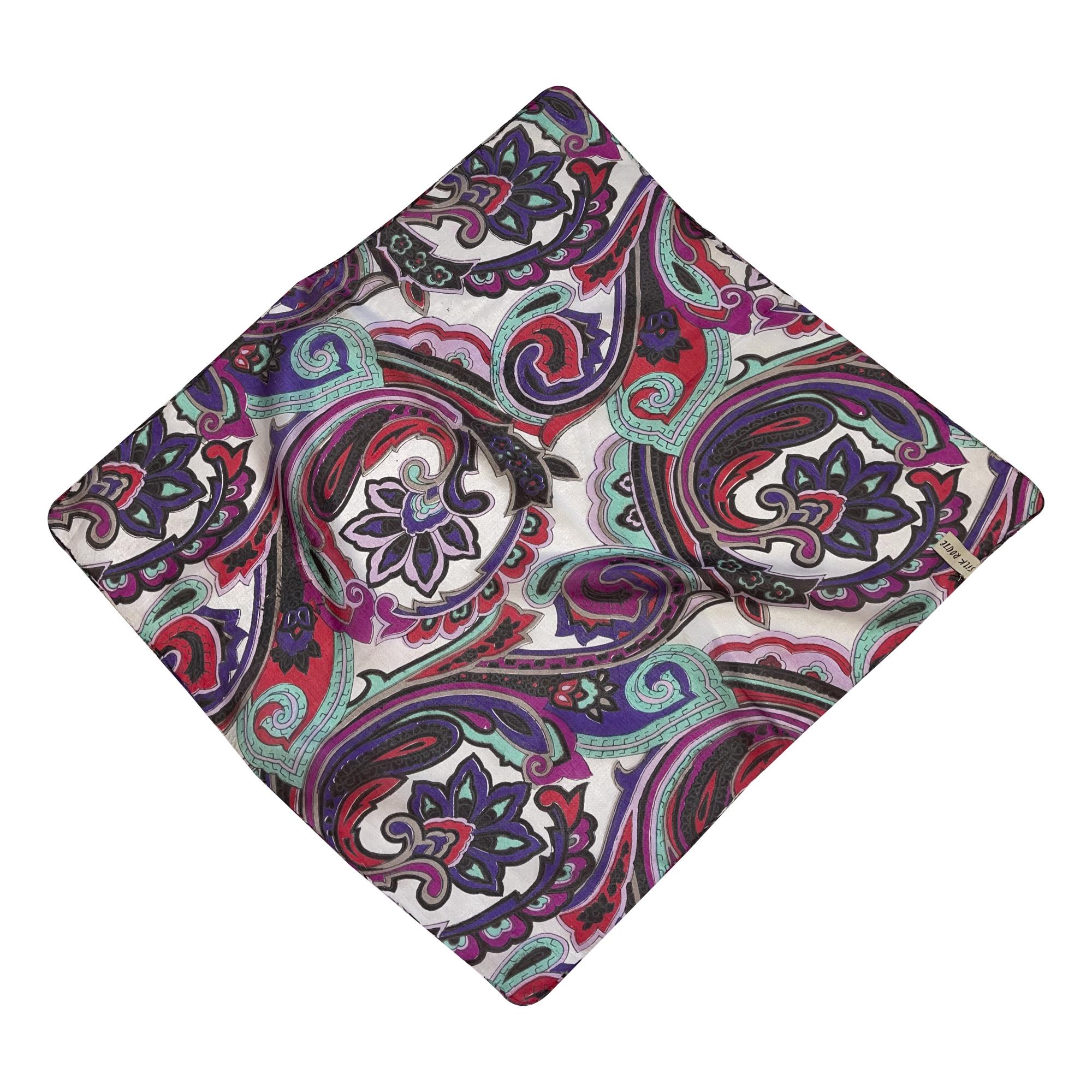 Платок шелковый Silk Route 50х50 см Разноцветный (1392)