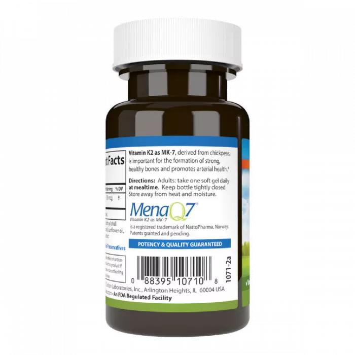 Витамин K2 MK-7 Carlson Labs 90 мкг 60 желатиновых капсул (CL10710) - фото 3