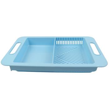 Корзина для раковины для мытья фруктов и овощей Синяя (TM-14445) - фото 3 Корзина для раковины для мытья фруктов и овощей Синяя (TM-14445) - фото 3