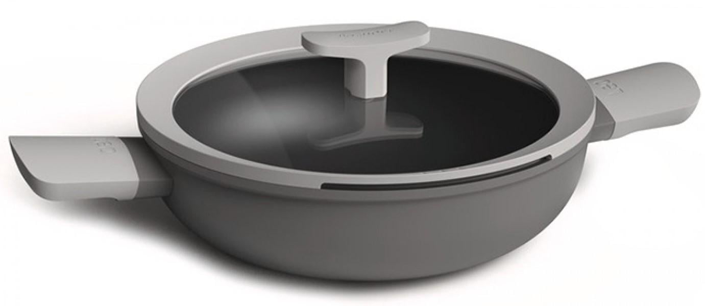 Сковорода Вок Berghoff Leo 24 см 2,9 л антипригарная с крышкой (3950178)