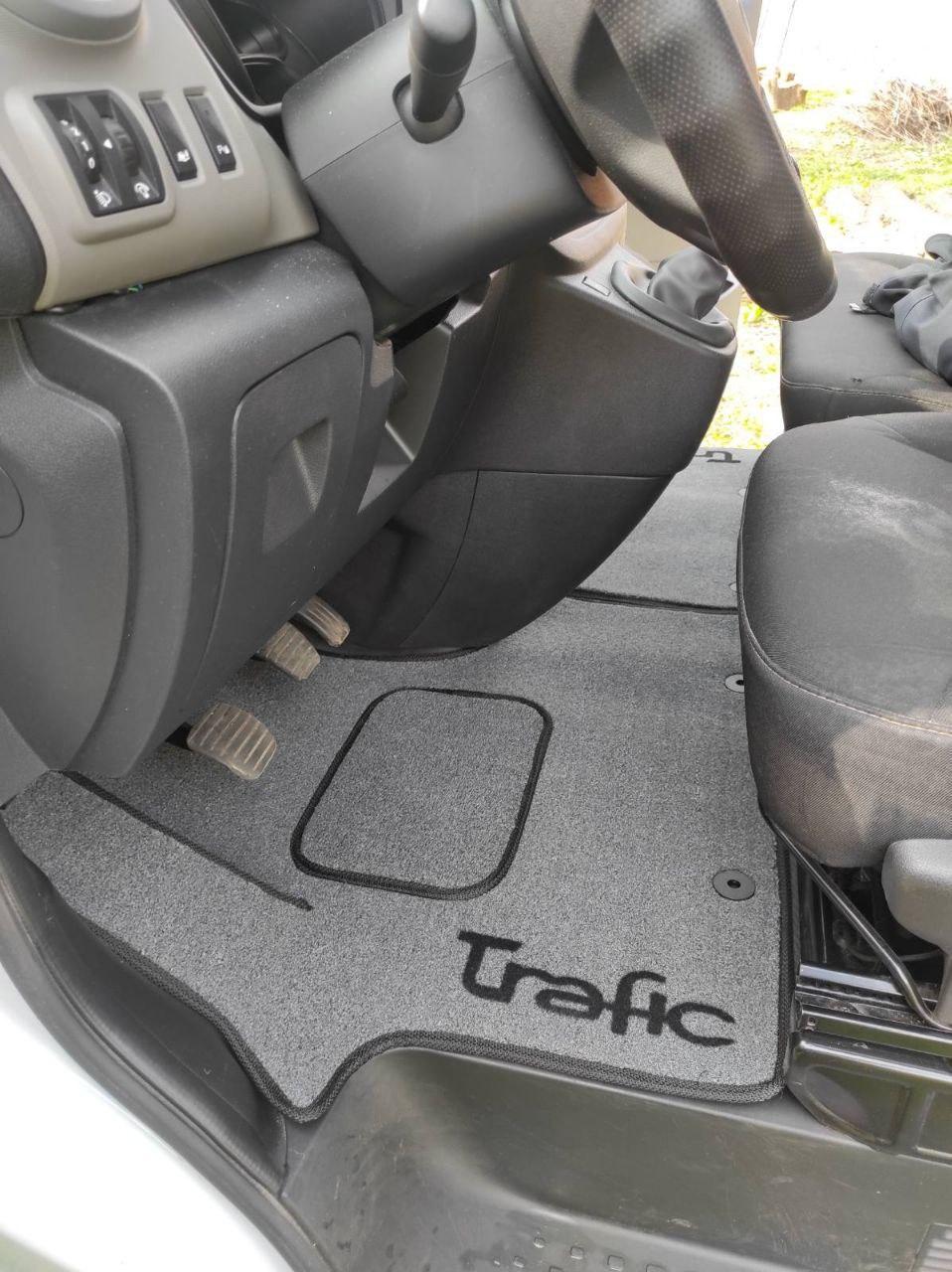 Килимки в салон ворсові для Renault Trafic 2015 Преміум ворс 5 шт. Чорний (27326793)