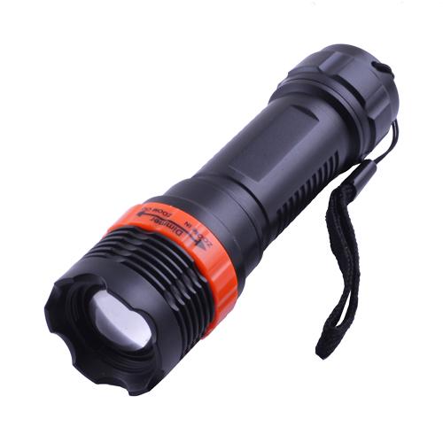 Ручной фонарь на батарейках F11-1LED Black/Orange