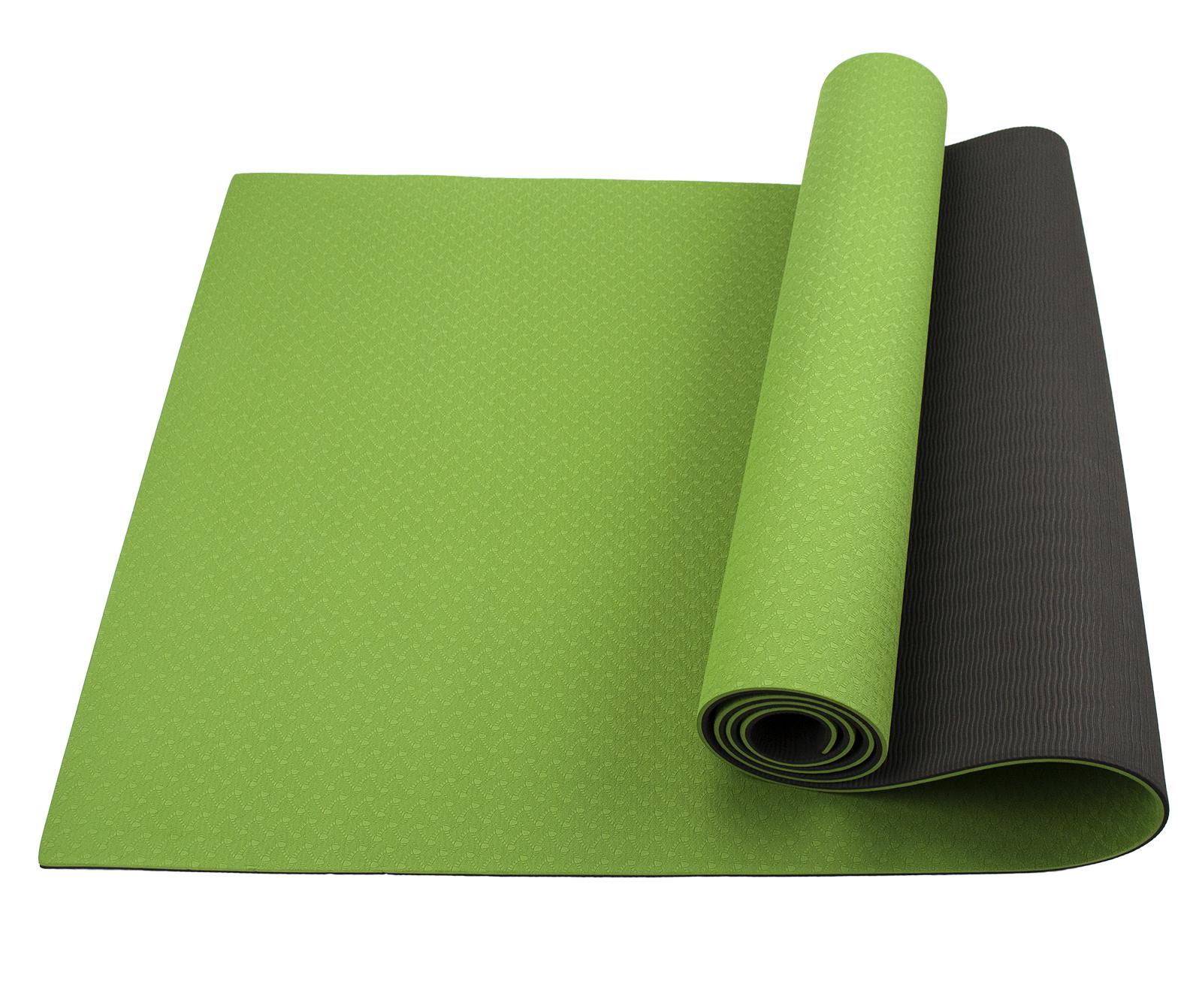 Килимок для йоги та фітнесу Sportcraft TPE 6 мм Green/Black (ES0021) Килимок для йоги та фітнесу Sportcraft TPE 6 мм Green/Black (ES0021)