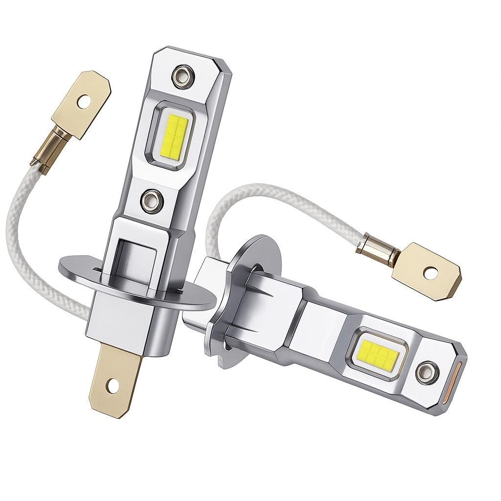 Автомобильные LED-лампы H3 12V 6500K компактны без радиатора для противотуманных фар (S55DA)