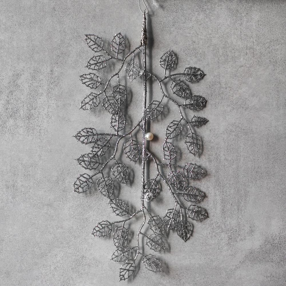 Игрушка на елку Elisey ветка 33 см Серебряный (NH-106-K-47) - фото 2 Игрушка на елку Elisey ветка 33 см Серебряный (NH-106-K-47) - фото 2