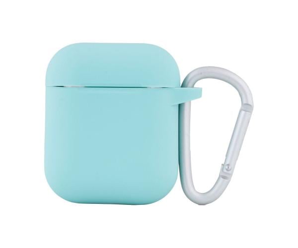 Чехол-футляр Gorilla Silicone Case 1/2 для наушников Airpods/Carabin Голубой