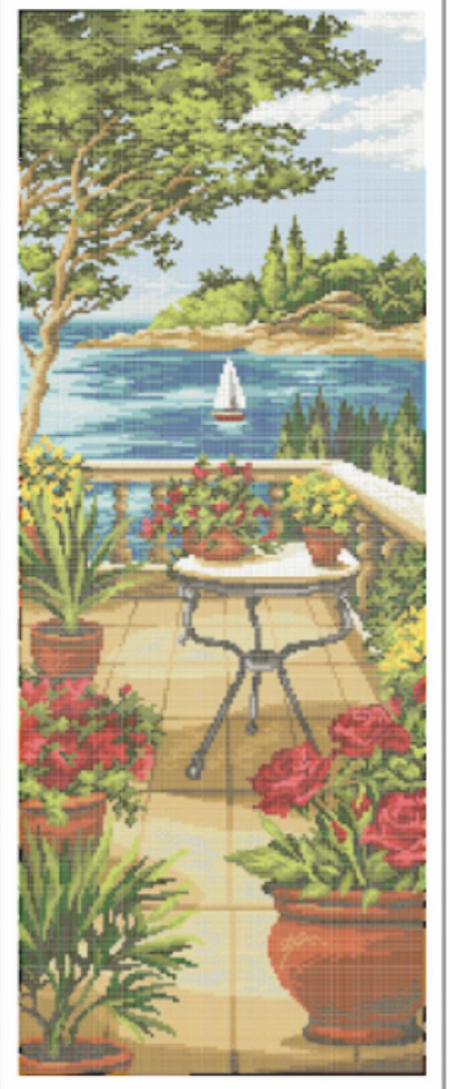 Бісерний набір Золота Підкова Столик на терасі ЗПП-032