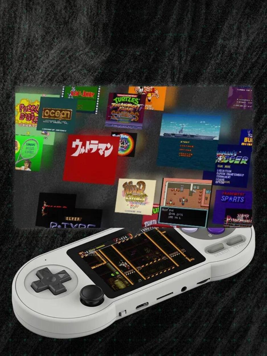 Ігрова консоль DATA FROG SF2000 з 2 контролерами на 6000 ігор White (14074612) - фото 2