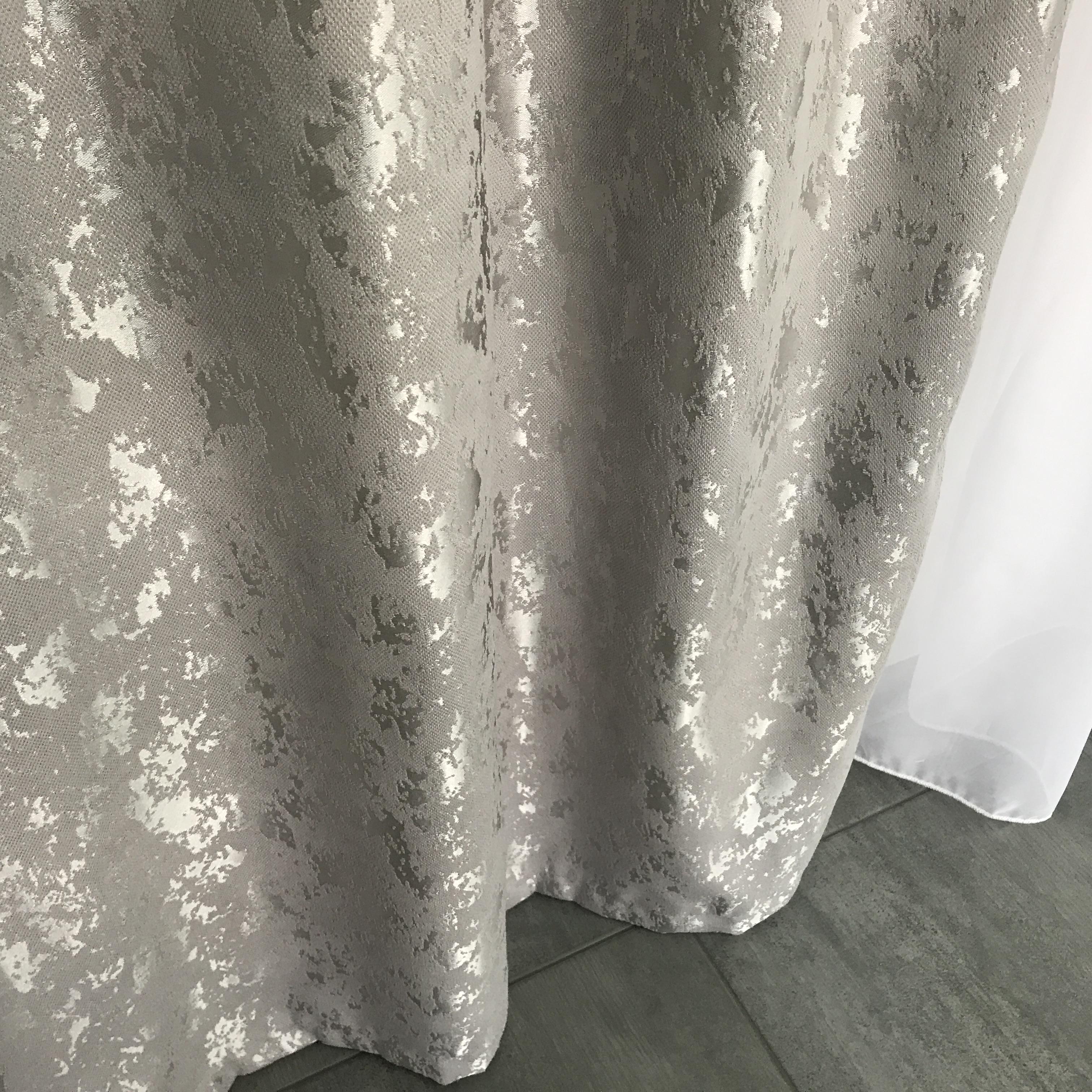 Готові мармурові штори ALBO 200x270 см 2 шт. Сірий (SH-M19-2) - фото 5