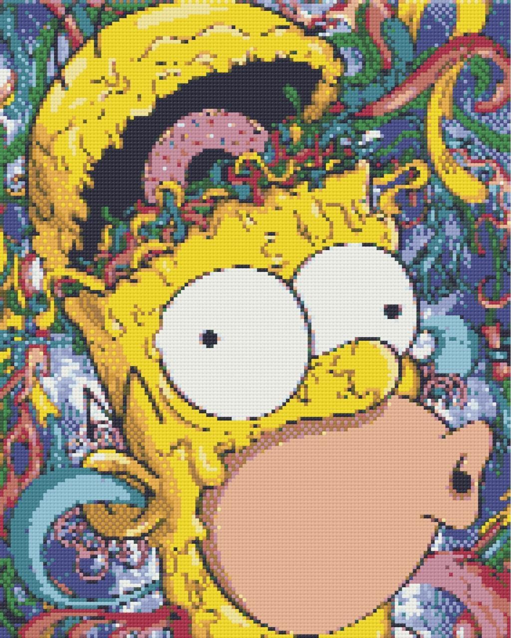 Алмазна мозаїка ORIGAMI Герої кіно Сімпсони Гомер 40х50 см (OD3317)