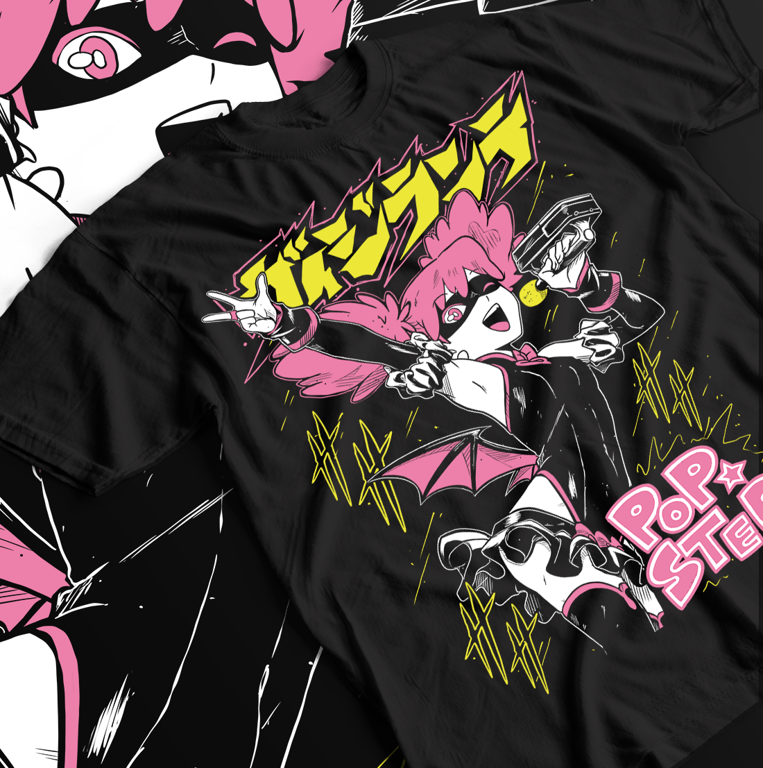 Футболка мужская Поп Степ Аниме Суммер OS Черный (AnimeJ0780)