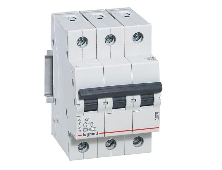 Автоматический выключатель LeGrand RX3 3P 16A C 4.5kA (34089557)