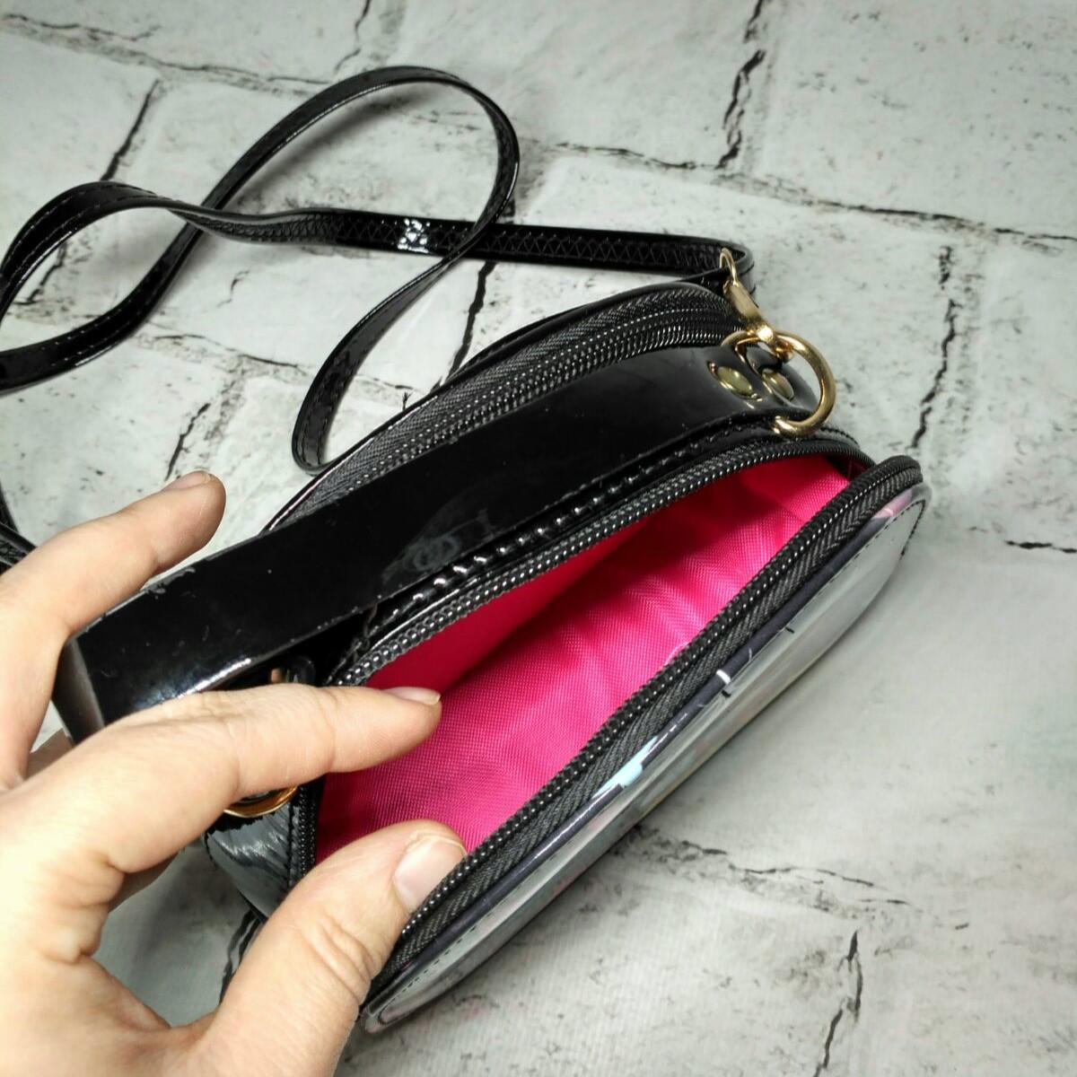 Сумочка дитяча для дівчинки лакова з ремінцем Міккі 15х12х5 см Чорний (731-9) - фото 2