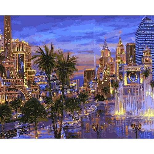 Картина по номерам Babylon Вечер в Вегасе 40x50 см (skl-VP036)
