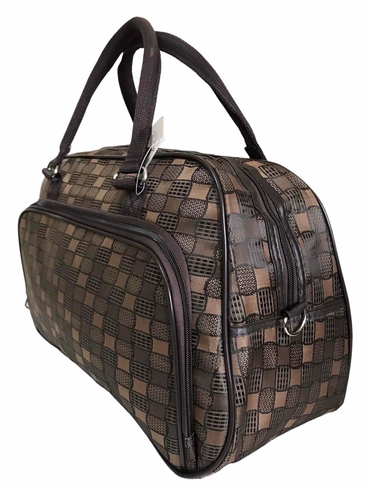 Сумка дорожная ручная кладь с длинным ремнем через плечо Темно-коричневый (8802BB) - фото 2 Сумка дорожная ручная кладь с длинным ремнем через плечо Темно-коричневый (8802BB) - фото 2