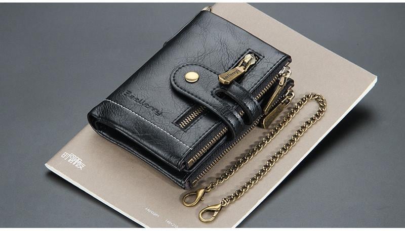 Кошелек мужской Baellerry кожаный в винтажном стиле Черный (A_11132) Кошелек мужской Baellerry кожаный в винтажном стиле Черный (A_11132)