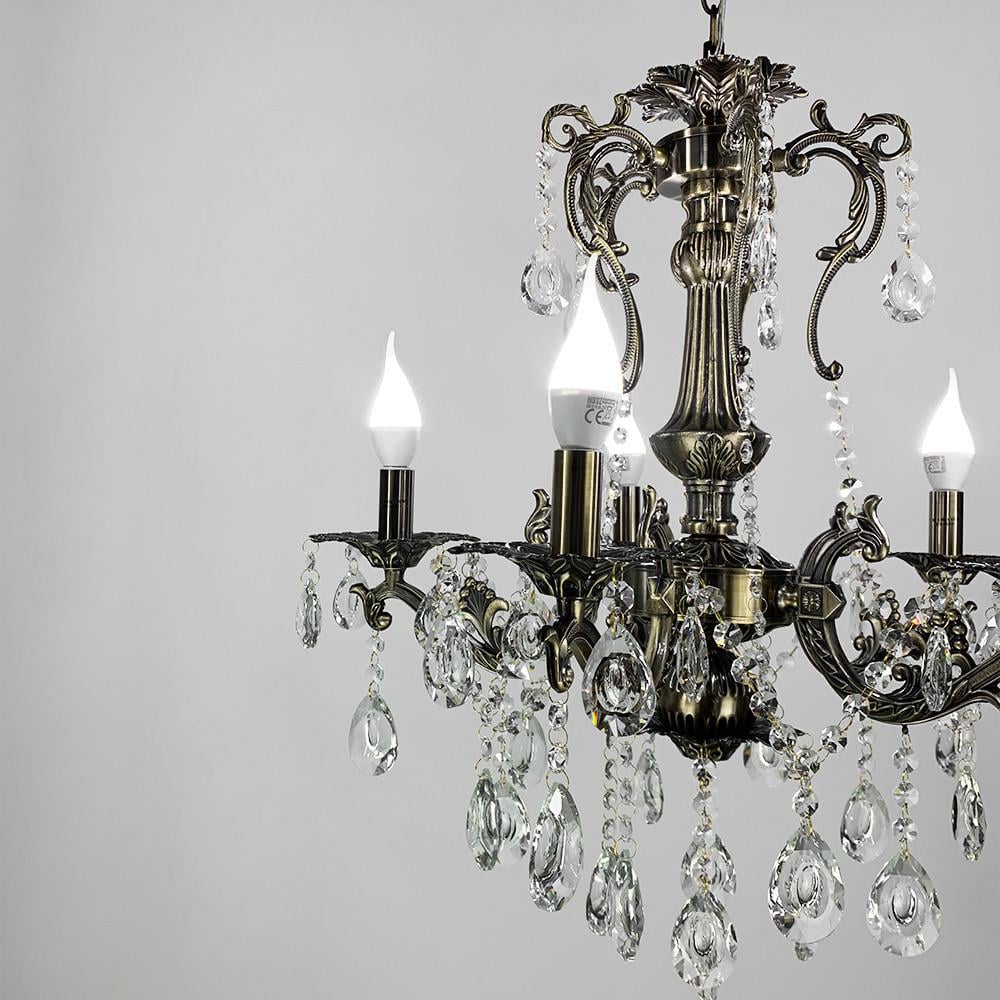 Люстра підвісна кришталева Crystal Life 60 см на 5 ламп (11549/5) - фото 4 Люстра підвісна кришталева Crystal Life 60 см на 5 ламп (11549/5) - фото 4