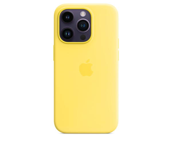 Чохол-накладка Silicone+MagSafe для Apple iPhone 14 Pro 12.Canary Yellow