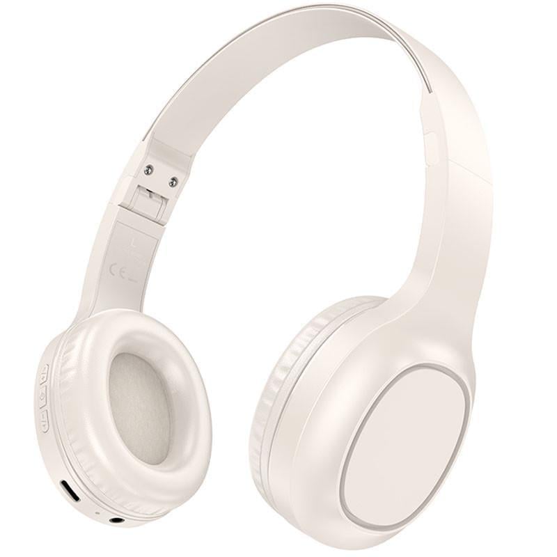 Наушники беспроводные накладные Hoco W46 Charm Milky White (00000066130_3) Наушники беспроводные накладные Hoco W46 Charm Milky White (00000066130_3)