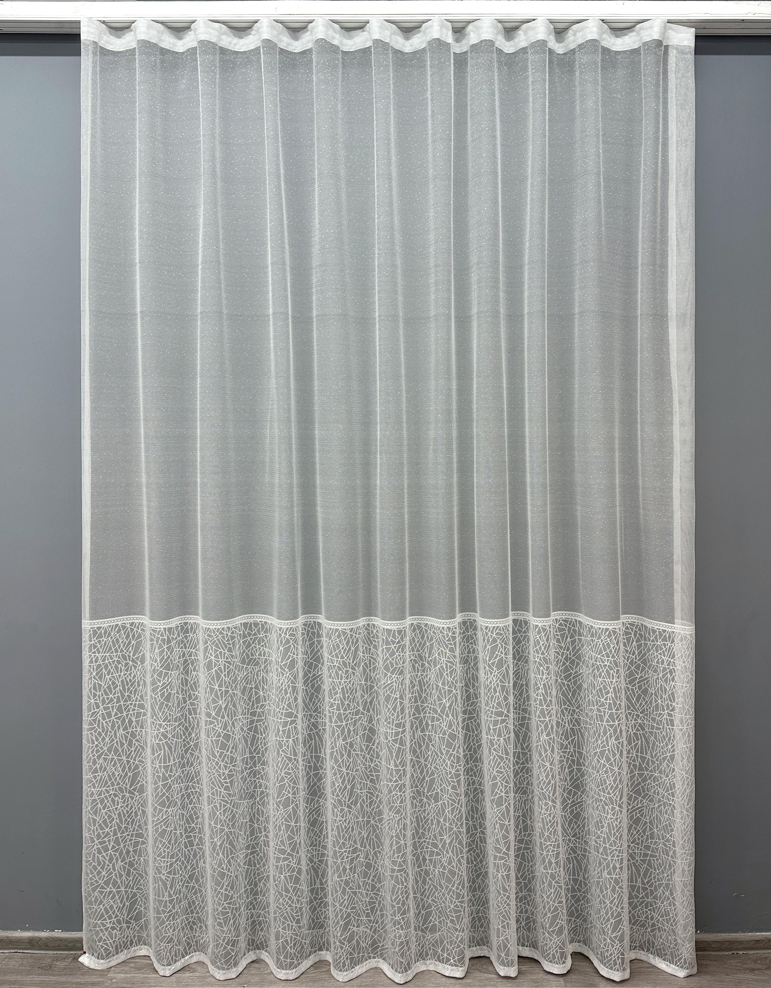 Тюль VR-Textil 1674т жаккард 300х270 см Белый (42-0694)