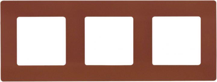 Рамка 3 поста Legrand 672573 Etika пластик Какао (11581199)