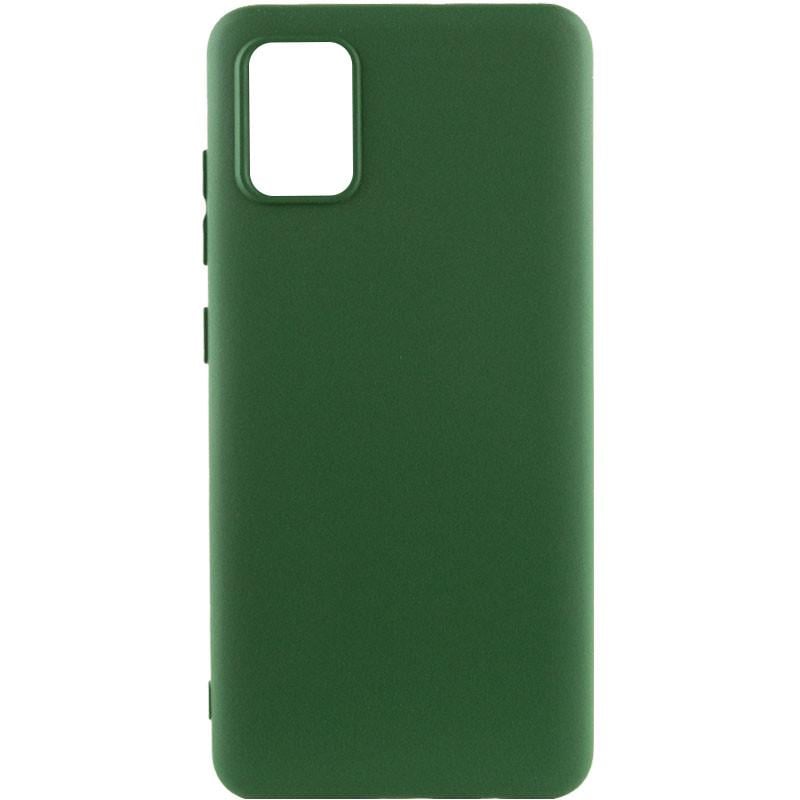 Протиударний чохол Silicone Cover Lakshmi Full Camera (AA) для Samsung Galaxy A51 Dark Green