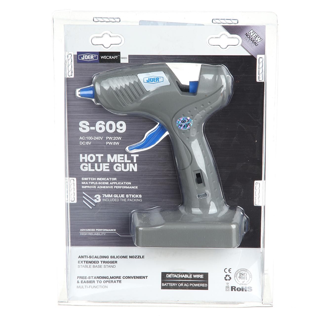 Набір пістолет клейовий JDER із клейовими стрижнями 1 кг - фото 5