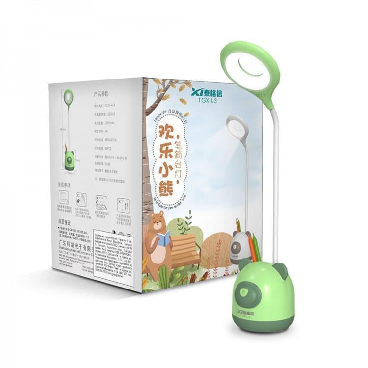 Настільний світильник акумуляторний Feron TGX-L3 4000K 1200 mAh Білий/Зелений (27813627)