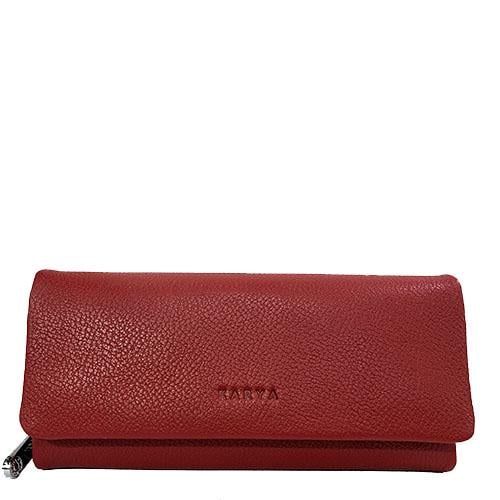 Кошелек женский из натуральной кожи Karya 1131-4645 20х3х10 см Красный/Черный Кошелек женский из натуральной кожи Karya 1131-4645 20х3х10 см Красный/Черный