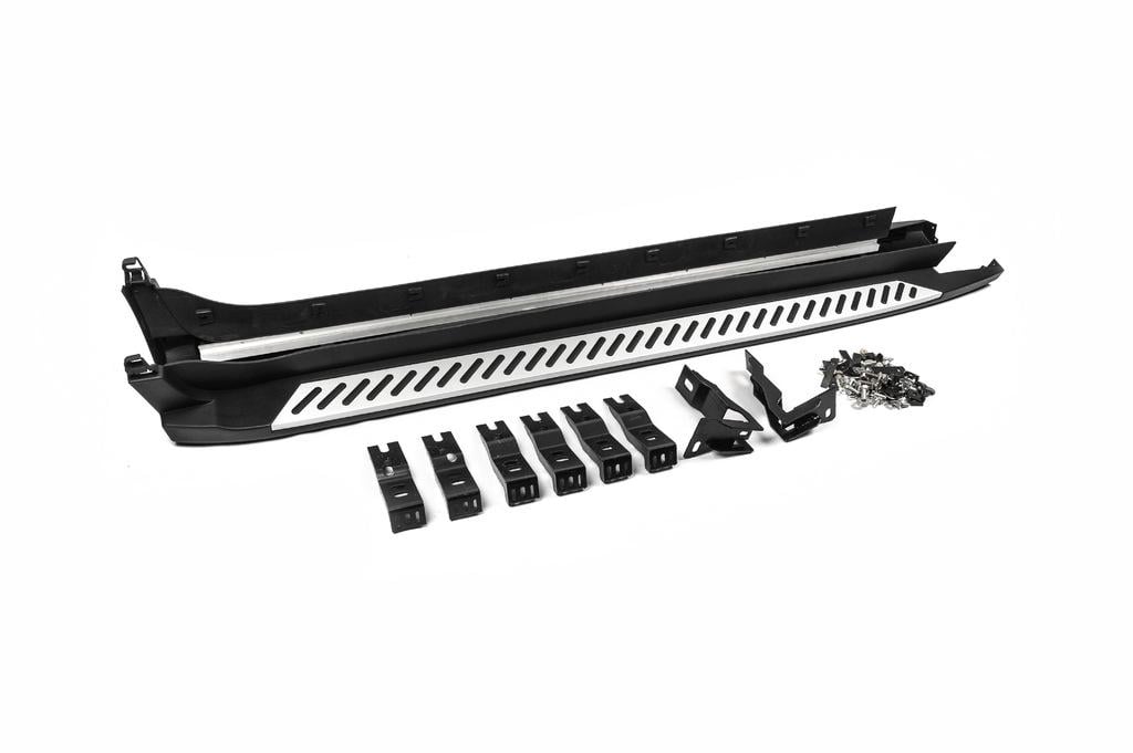 Оригинальные пороги V2 Cixtai для BMW X3 F-25 2011-2018 гг. алюминий/пластик Серый