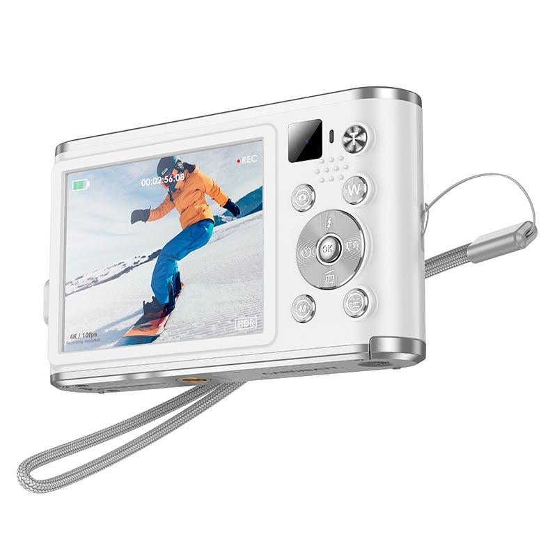 Фотокамера цифрова Hoco DV203 4K Ultra HD 2,8" IPS White (17385) - фото 2 Фотокамера цифрова Hoco DV203 4K Ultra HD 2,8" IPS White (17385) - фото 2