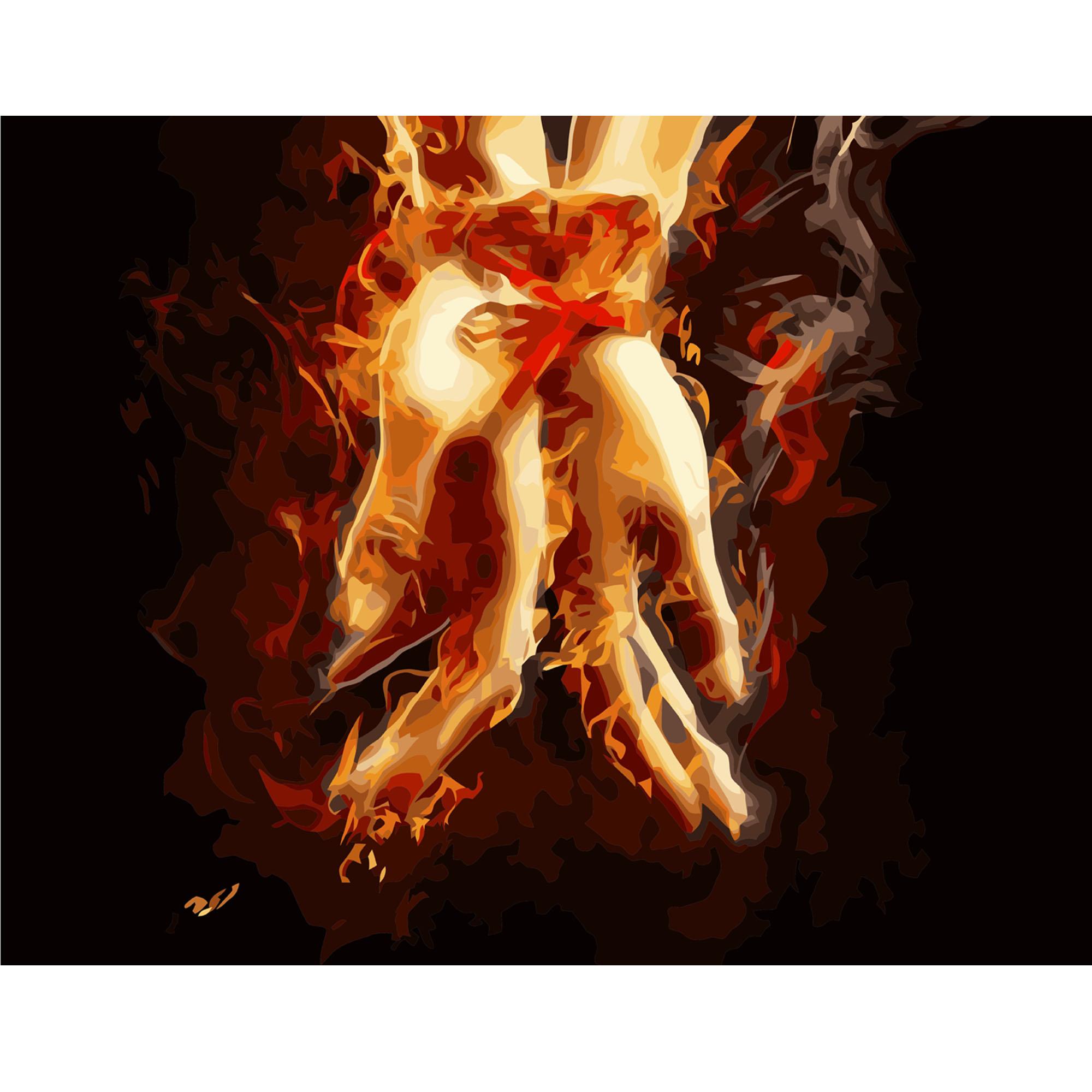 Картина по номерам Strateg Связанные огнем 40x50 см (VA-0874)