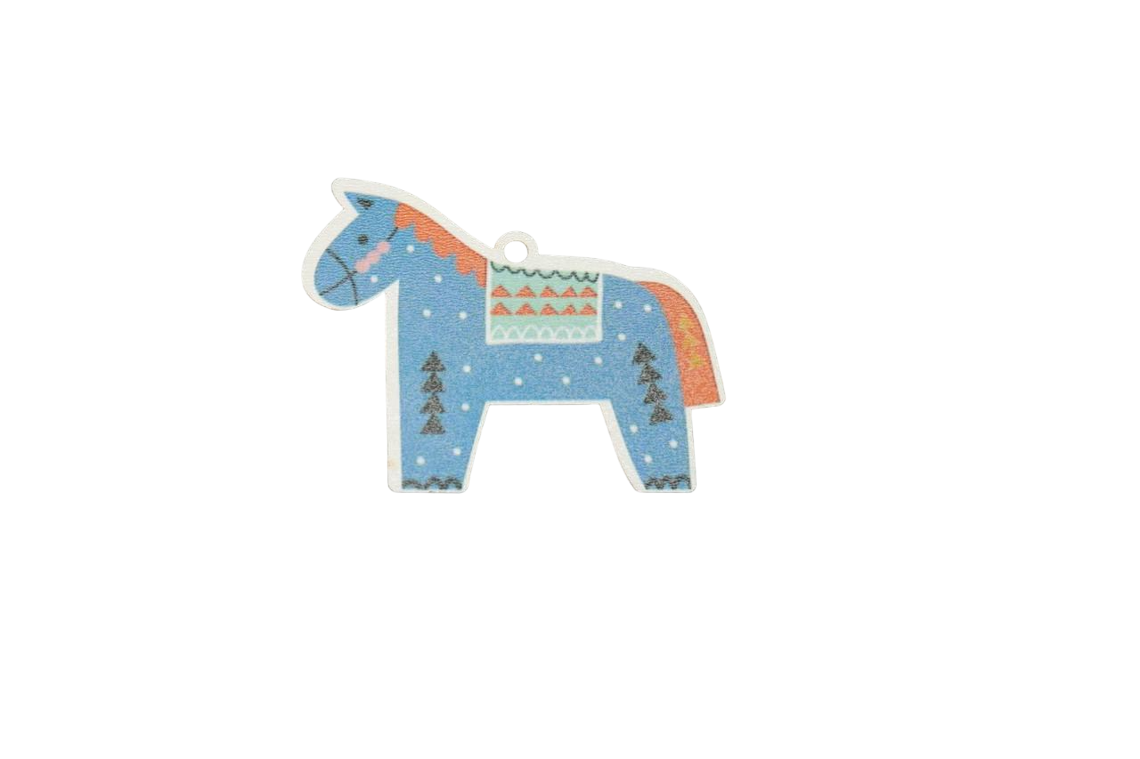 Іграшка ялинкова Кінь УФ-друк 8,5х6,5 см (НР-443)
