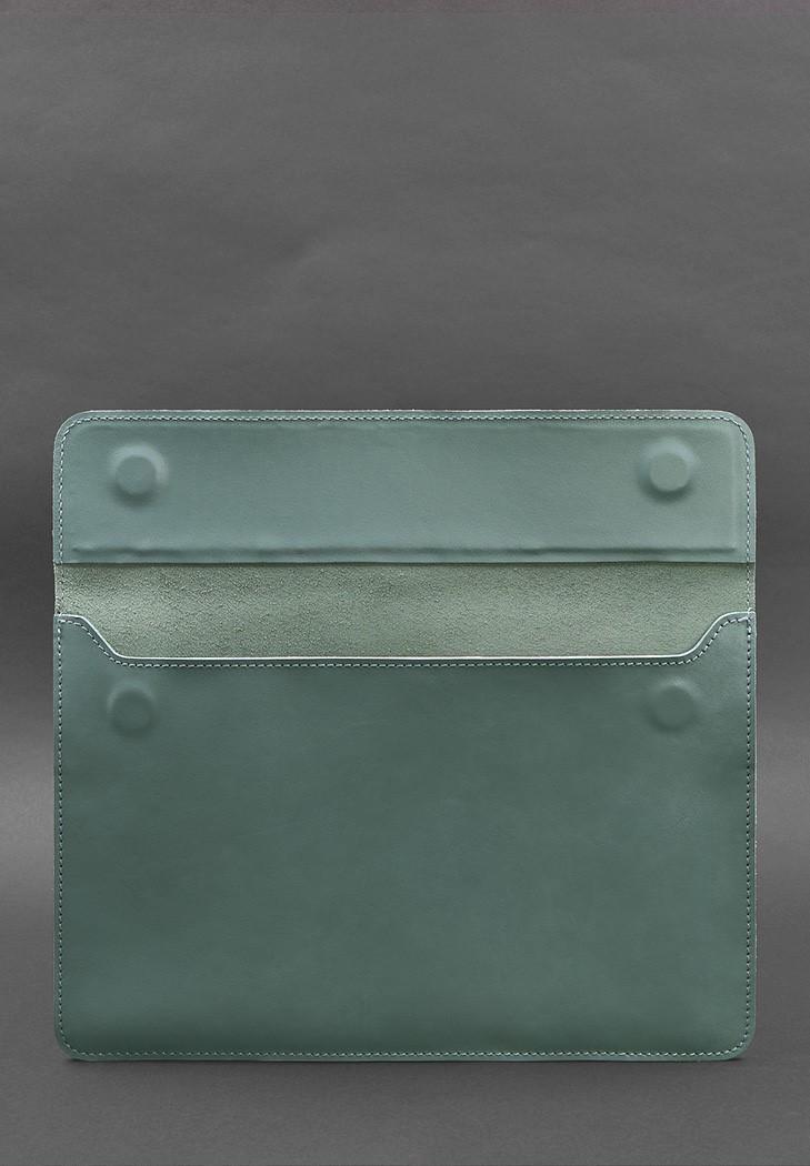 Чехол кожаный-конверт на магнитах для MacBook 13 Бирюзовый (A-027557) - фото 5 Чехол кожаный-конверт на магнитах для MacBook 13 Бирюзовый (A-027557) - фото 5