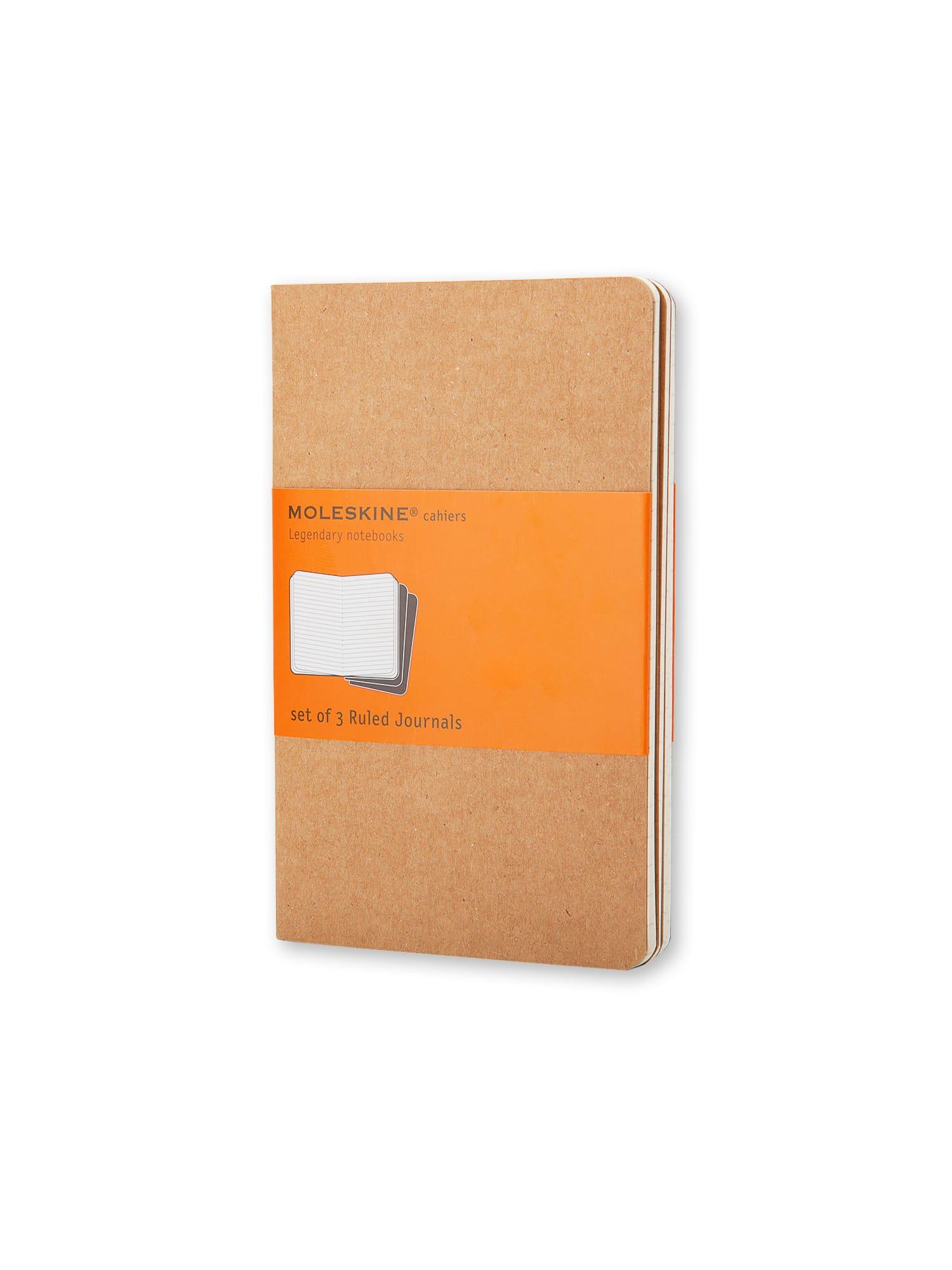 Блокнот Moleskine Cahier карманная линейка Бежевый (QP411)