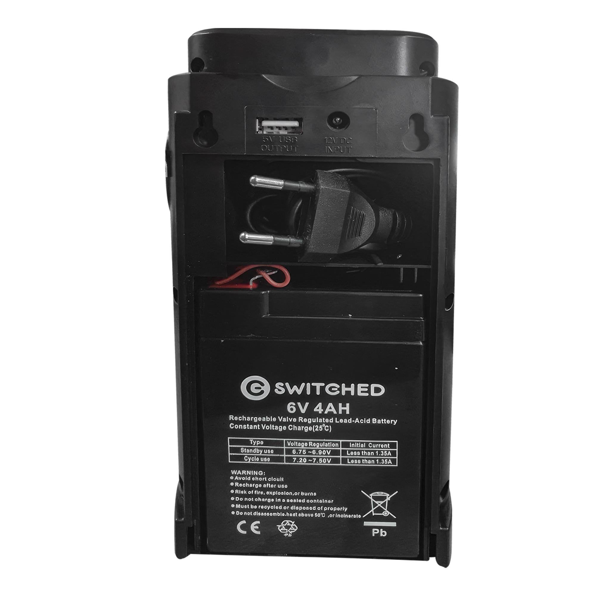 Ліхтар автономний акумуляторний з функцією повербанка Switched DL-2424 24 LED Чорний - фото 8 Ліхтар автономний акумуляторний з функцією повербанка Switched DL-2424 24 LED Чорний - фото 8