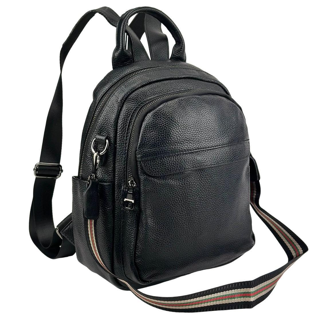 Женский рюкзак кожаный Olivia Leather F-FL-NWBP27-8061A Черный (2656558602)