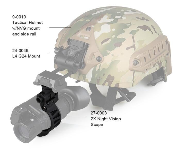 Крепление на шлем для монокуляра J-Arm AN/PVS-14 PVS-7 (900260) - фото 2